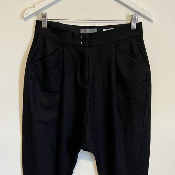 Alexander McQueen Black Wool Drop Crotch Tailored Pants - Picture 3 of 11